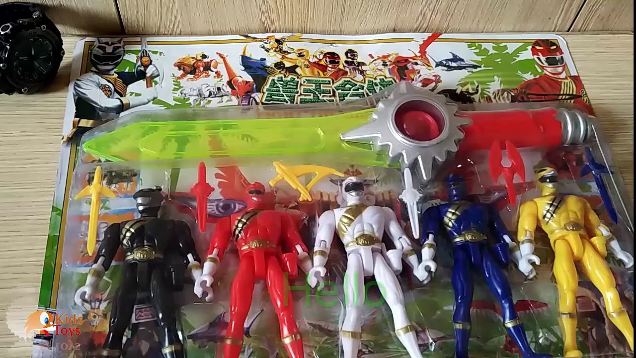 Học tiếng anh cùng với 5 anh em siêu nhân | Đồ chơi trẻ em nhiều màu sắc | Gaoranger