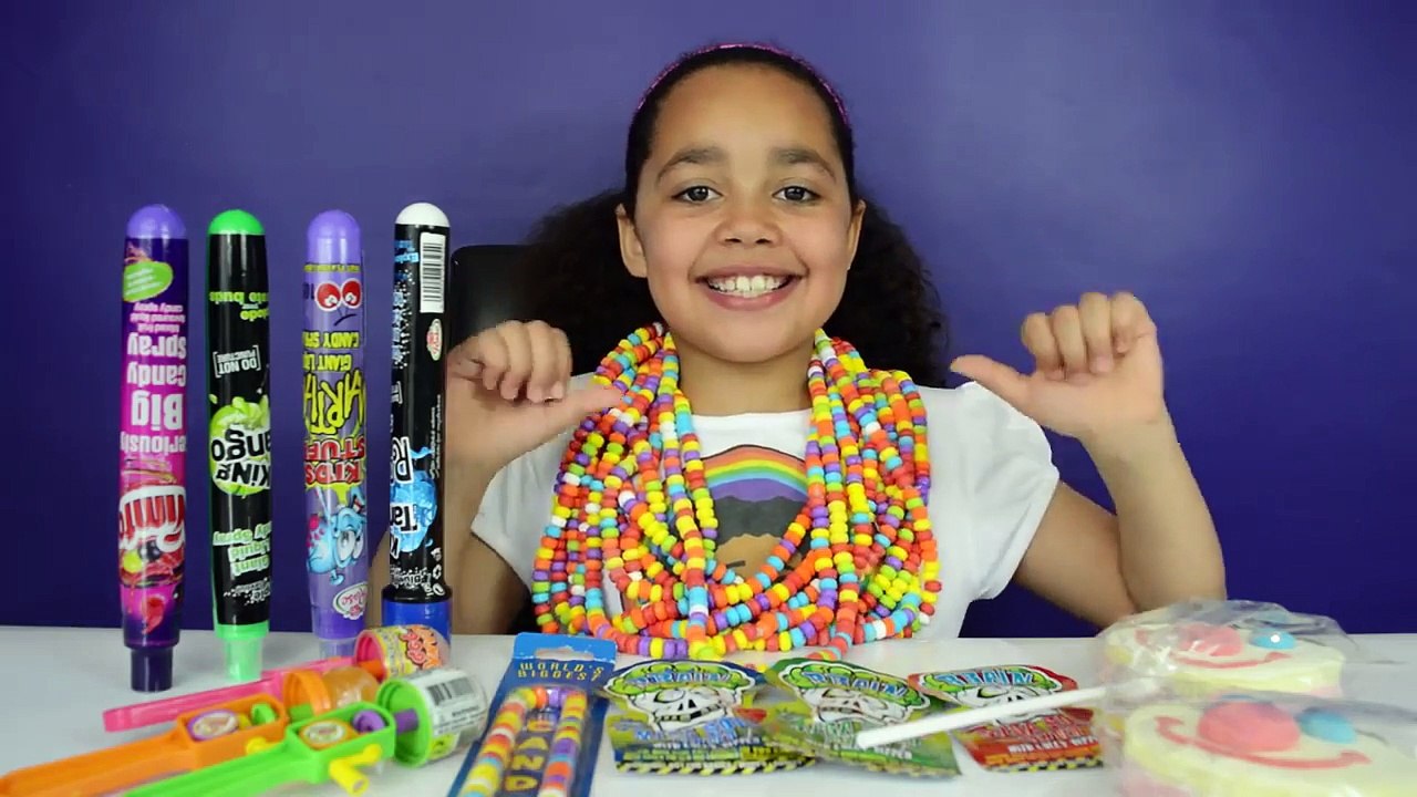 И головной мозг Конфеты гигант ожерелье попсовый Обзор сладости спрей больной blasterz |