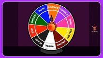 Learn Colours For Nursery Kids Children | Learning Colors Wheel Chart ANIMATED | Fun Color Game