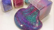 Diy How To Make Glitter Galaxy Clay Slime Learn Numbers Counting