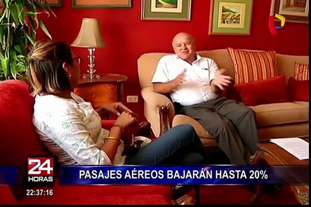 Pasajes aéreos bajarán en 20% este año