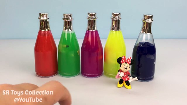 Learn Colors Gooey Slime Surprise Toys Bottles Minnie M