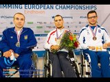 Men's 100m backstroke S2 (S1-2) | Victory Ceremony | 2014 IPC Swimming European Championships