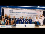 Women's 4x50m freestyle relay 20points | Victory Ceremony | 2014 IPC Swimming European Championships