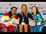 Women's 200m individual medley SM5 | Victory Ceremony | 2014 IPC Swimming European Championships