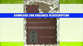 Free PDF Introduction to Epidemiology By Thomas C., Phd Timmreck