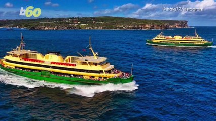 australian commuter ferry braves mountain waves