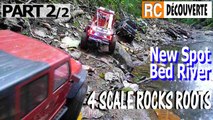 Modélisme Nantes : Rc Scale Crawlers sur Rochers Racines Lit de Rivière Barbechat France PART 2