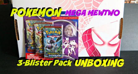 Pokemon Mega Mewtwo 3 Pack Unboxing