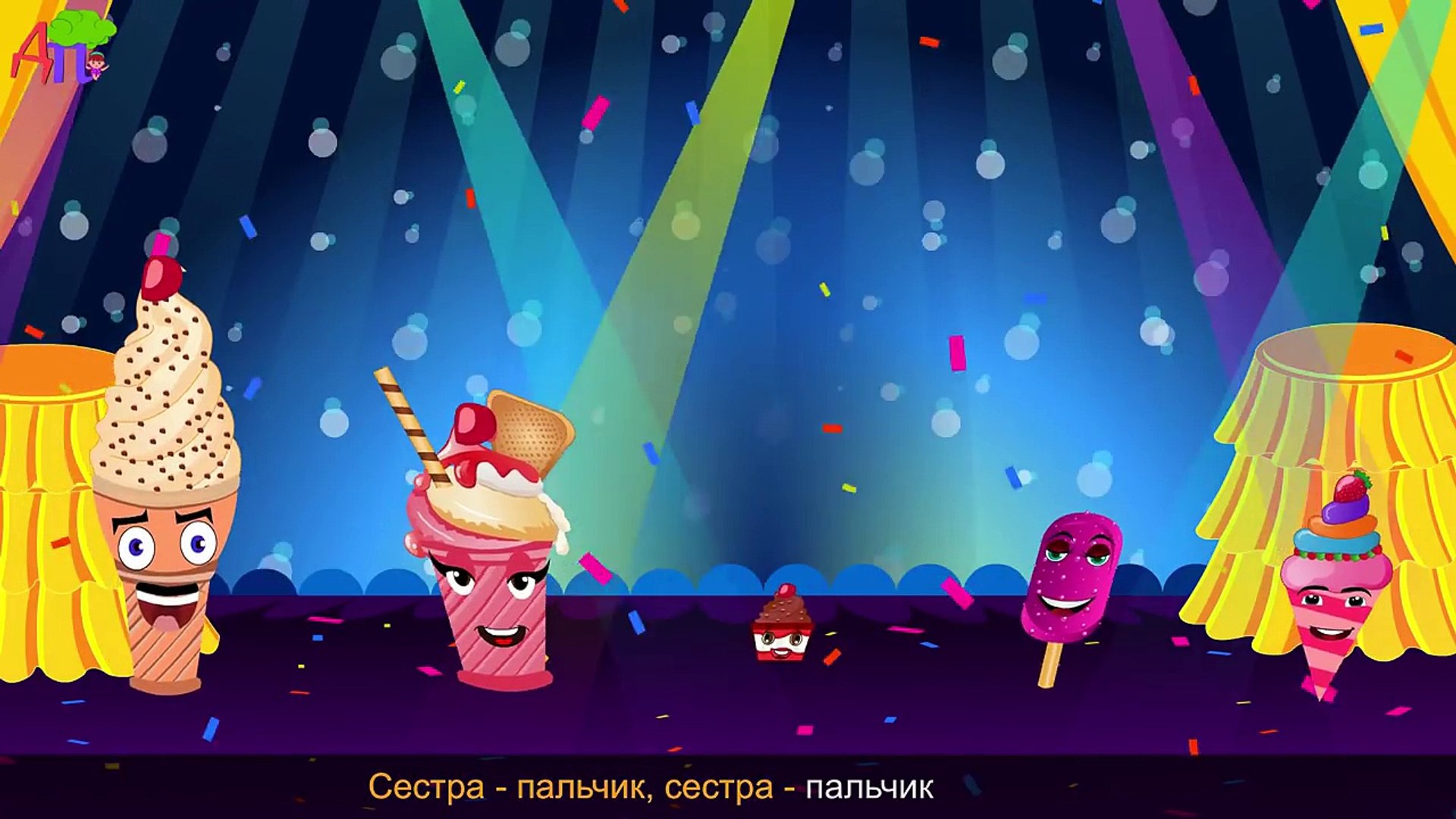 ⁣Новогодняя семья пальчиков | Santa Claus Finger Family in Russian Папа - пальчик, папа - п