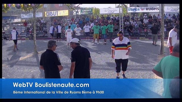 International à pétanque de Ruoms : Huitième LE BOURSICAUD vs FISCHER