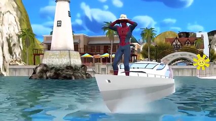 SpiderMan Vs Shark Attack English Nursery Rhymes || Animation Song For Kids Nursery Rhyme