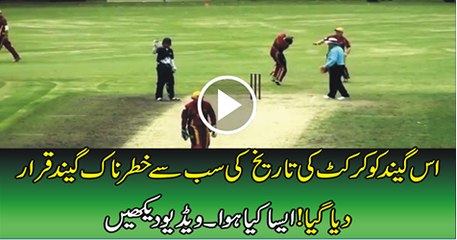 One Ball and 3 Injured. What a game of Cricket!! LOGO