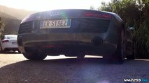 2014 Audi R8 V10 Spyder S-Tronic Start Up, Revs and