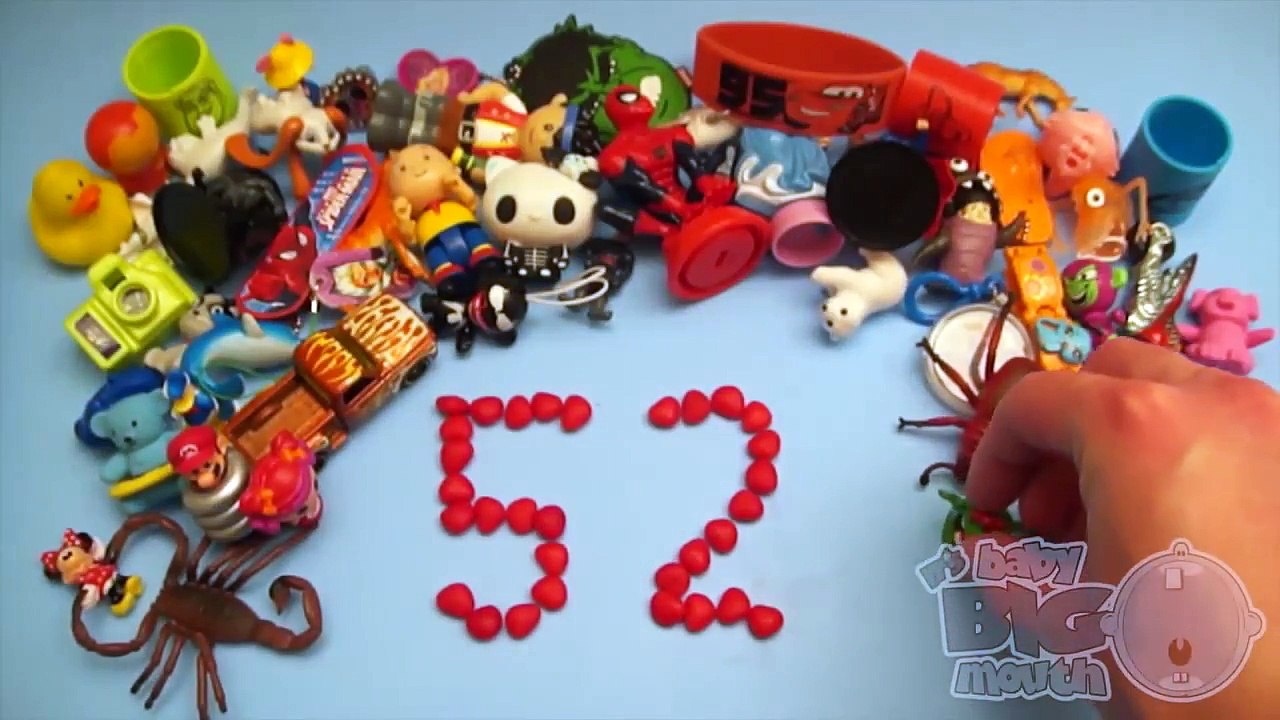 Learn To Count 1 to 100 with Candy Numbers! Surprise Eggs with Smarties Skittles and Candy