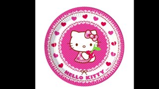 Hello Kitty Konsept Temalı Doğum Günü Süsleri Parti Süsleri ve Malzemeleri