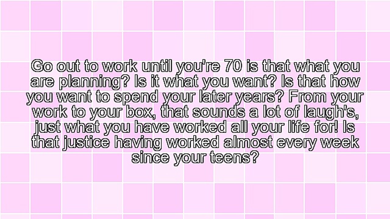 Go Out to Work Until You're 70+ No Thanks