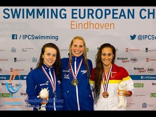 Women's 100m freestyle S9 | Victory Ceremony | 2014 IPC Swimming European Championships