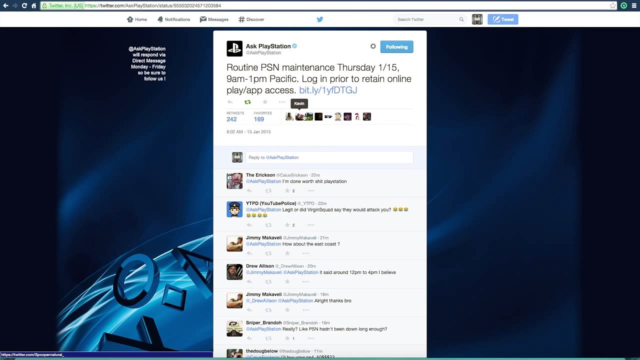PSN Down January 15th | PSN Down For Maintenance January 15th 2015