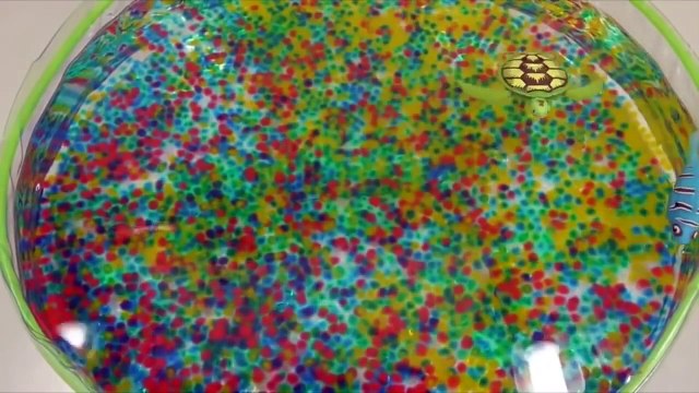Learn Colors Slime Foam Clay & Creative for Kids Orbeez Aquarium Real Robotic Turtle Fish