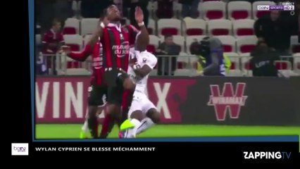 Nice – Caen : Wylan Cyprien se blesse méchamment (Vidéo)