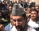 Mirwaiz Supporters Clash with Forces