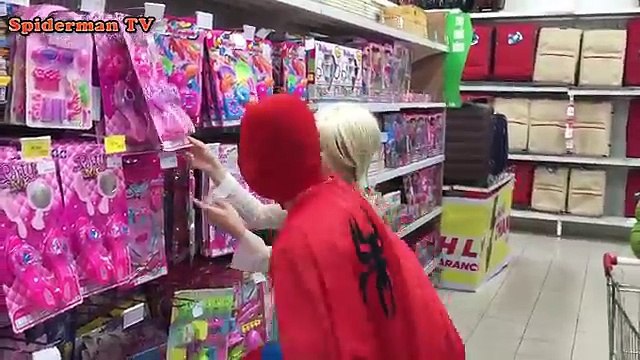 Замороженные Эльза против зомби Человек-Паук, Джокер, черный Паук Малефисента веселых супергероев в кино