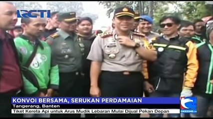 Angkot dan Ojek Konvoi Bersama Serukan Perdamaian