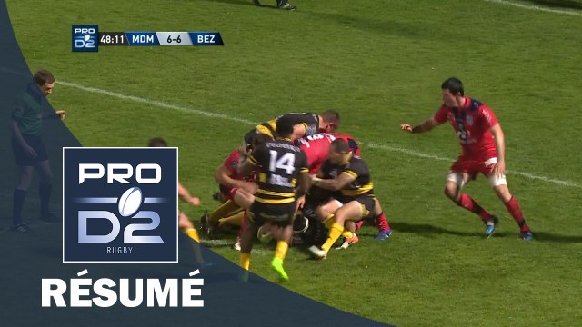 PRO D2 - Résumé Mont de Marsan-Béziers 15-9 - J24 - Saison 2016/2017