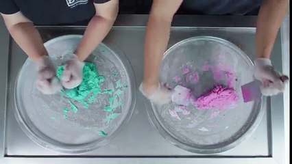 Making Ice Cream Rolls - Tingles