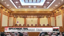 Constitutional court holds second hearing in presidents impeachment trial