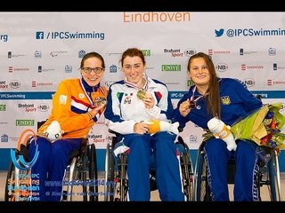 Women's 50m freestyle S4 (S1-4) | Victory Ceremony | 2014 IPC Swimming European Championships