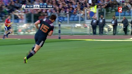 Italie - France : Essai de Brice Dulin, bonus offensif pour les Bleus !
