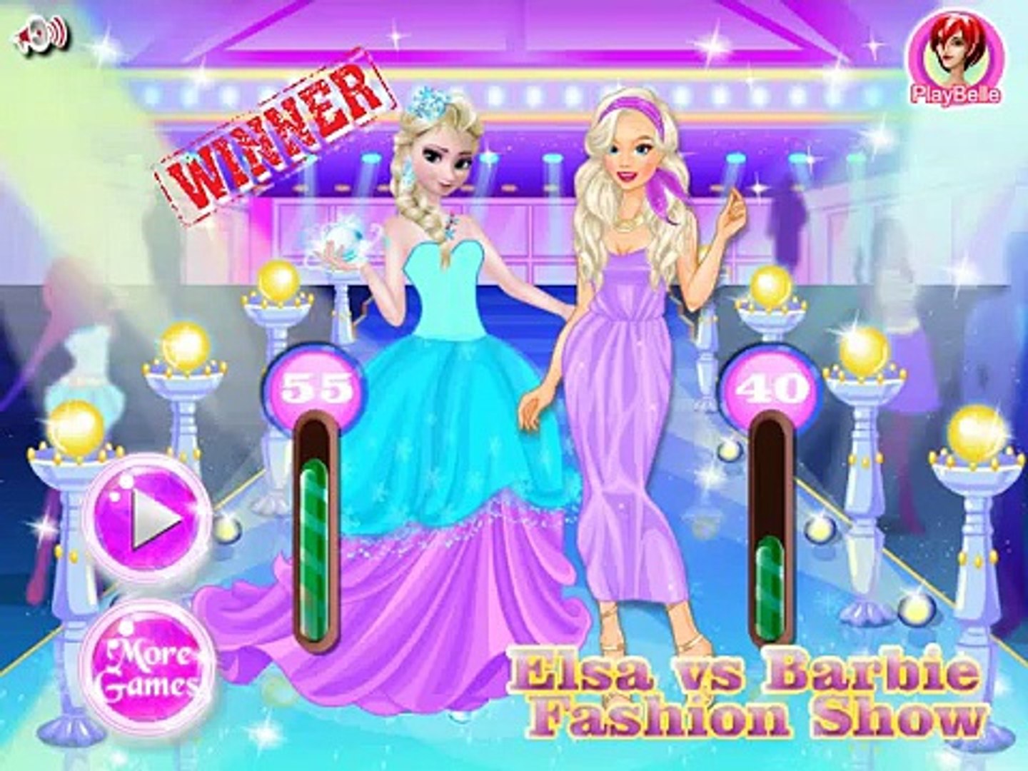 Elsa vs Barbie Fashion Contest - Disney 