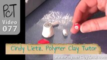 Adding polymer clay cane slices to unbaked round beads tutorial intro vol