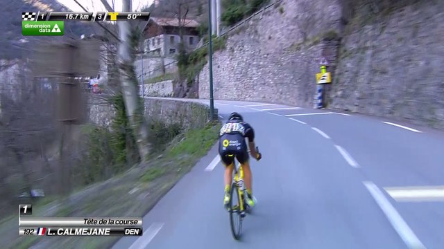 Le groupe de chasse / The chasing group - Étape 7 (Nice / Col de la Couillole) - Paris-Nice 2017