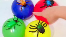 Mega Wet Balloons with Insects for Learning Colors - Finger Nursery Rhymes For Babies