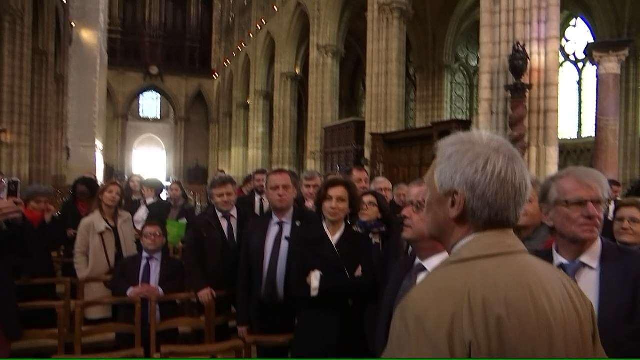 Visite symbolique de Hollande à Saint-Denis