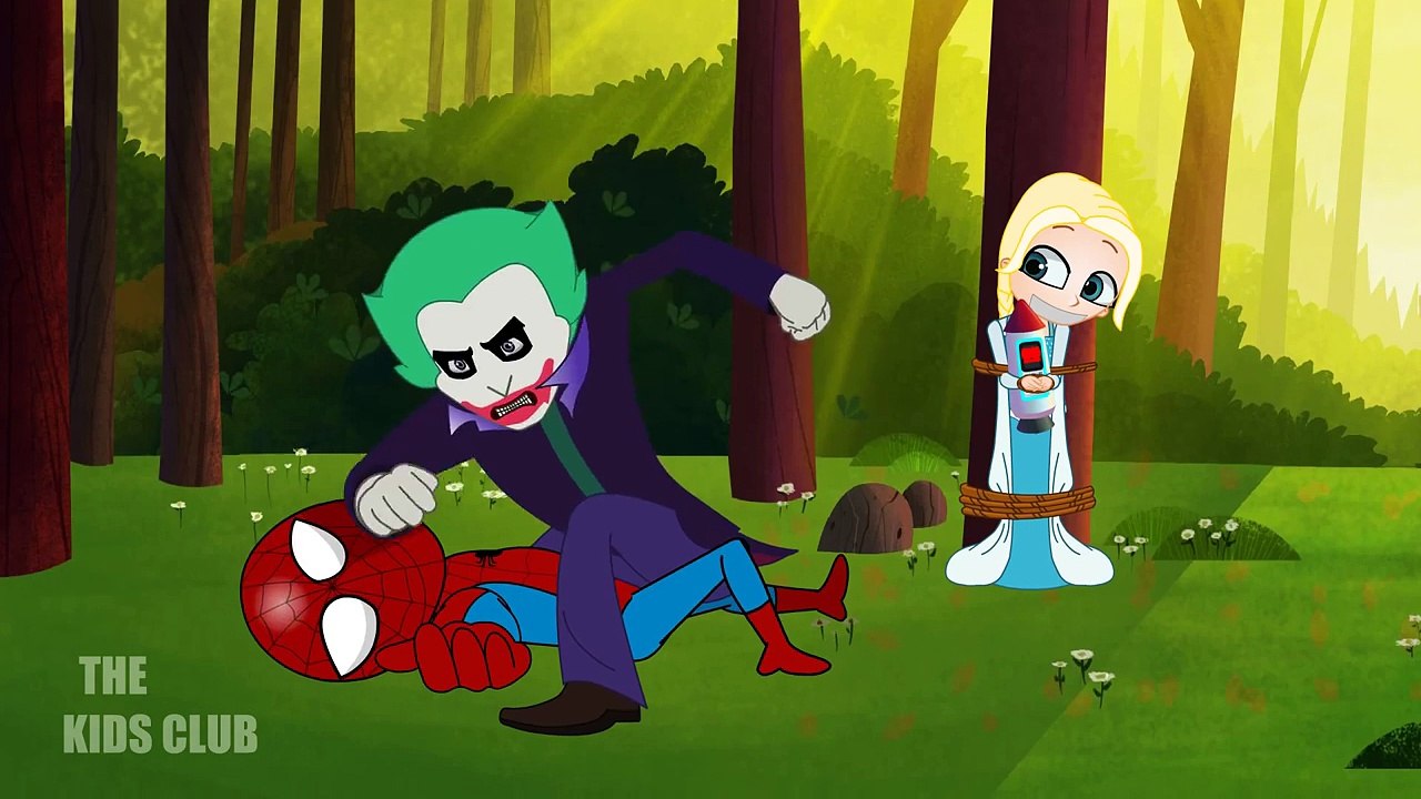 SPIDERMAN SAVES ELSA  Disney Frozen princess _ Fun Superhero Cartoon for Children-8vmwCuTOazw