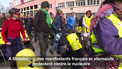 Strasbourg: manifestation des anti-nucléaires
