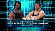 WWE 2K17 Seth Rollins Vs Dean Ambrose Last Man Standing Match