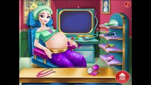 Disney Princess Elsa Anna Rapunzel and Barbie Pregnant Check Up Compilation Video Game