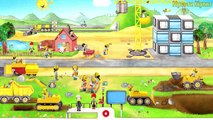 Kids Learn Heavy Machines: Dump Trucks, Crane, Digger, Bulldozer Truck For Children