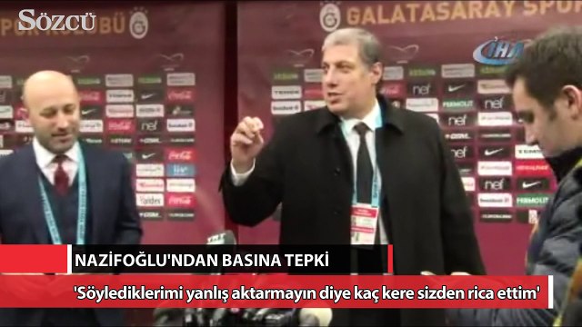 Levent Nazifoğlu, basın mensuplarına tepki gösterdi
