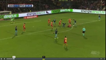 de Jong Goal - Go Ahead Eagles vs PSV Eindhoven 1-2  11.03.2017 (HD)
