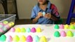 Learning ABC by matching surprise eggs with fridge letter magnets-KvLqAuuNyRM