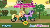 My Little Pony Friendship is Magic Twilight Sparkle vs Applejack Bike Racing Game for Chil