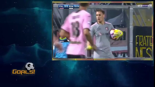 ملخص لمسات محمد صلاح امام باليرمو (اهداف روما وباليرمو 3-0) بتعليق علي محمد علي 2017