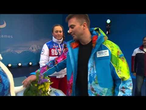 Women's 12,5 km distance biathlon standing Victory Ceremony | Biathlon | Sochi 2014 Paralympics