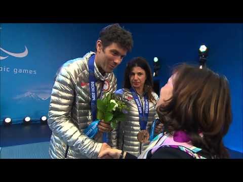 Women's super combined visually impaired Victory Ceremony | Alpine skiing | Sochi 2014 Paralympic